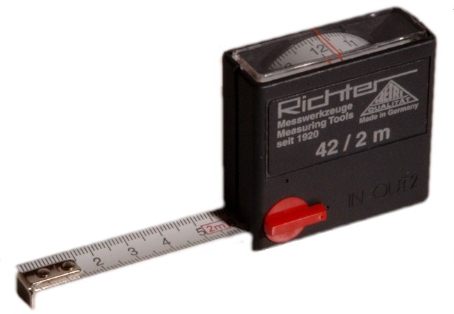 BMI 429351021 Pocket Tape Meter in Blister Packaging, Multi-Colour, 3 m 