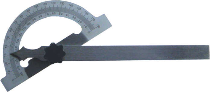Gradmesser Stellwinkel Winkelmesser mit verschieden Schenkellängen aus Stahl 